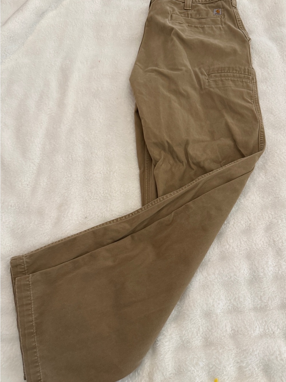 Carhartt Tan Cargo Work Pants - Men's Utility Trousers